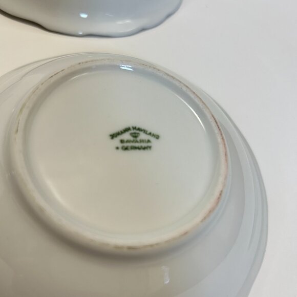 Johann Haviland Blue Garland Bavaria Germany Fruit Desert Bowls 5" set of 6 - Picture 6 of 12